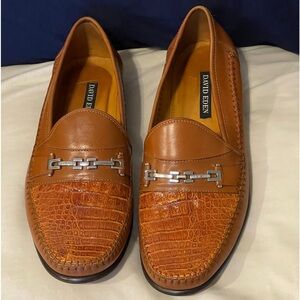 David Eden Genuine Crocodile loafers